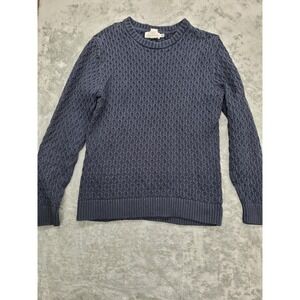 L.O.G.G. H&M Sweater Mens Medium Navy Blue‎ Textured Knit Pullover